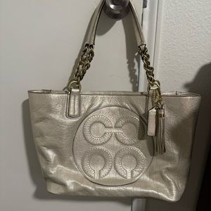 Coach Colette Art Tote bag gold